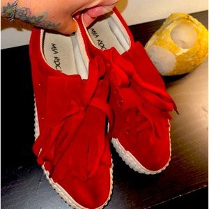 SOLD- Mia Rock Women’s Red sneakers